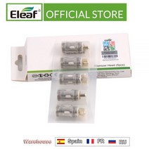 5 pcs/ 원래 Eleaf ECL 0.18ohm/0.3ohm 헤드 SS316 50-80w iJust S/Lemo 3/iJust 2/iJust 2 mi/melo 3/melo 2/m, [01] 0.18ohm, 5개