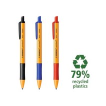 스타빌로 포인트볼 친환경 볼펜 0.5mm, 블루