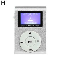 제이즈 미니 큐브 클립 형 Mp3 플레이어 LCD 디스플레이 충전식 휴대용 스피커 음악 X3D6, 08 H