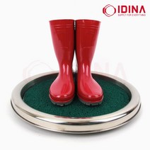인조 잔디 발 소독기 발판 급식 식당 업소 공장 발소독, D 직사각 소