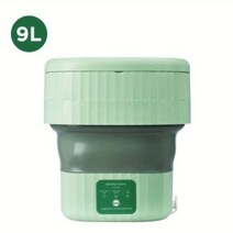 접이식 캠핑용 회전식 건조기 장착 휴대용 접이식 세탁기 자동 미니 속옷 양말 원심분리기 9L 110V 220, 02 White_04 AU