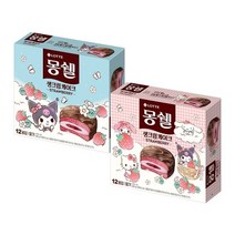 롯데제과 산리오 몽쉘 딸기 생크림 케이크 384g X2개, 2개