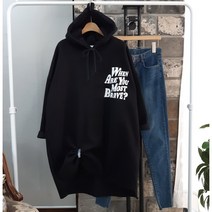 상상그이상 여성용 국내제작 그래픽 기모 후드 롱티셔츠 고급원단 가볍고 따뜻한 촉감좋은 언발기장 패딩 안에 가볍게 입기좋은 늘어짐없는 군살커버 유니크한 데일리 후드티셔츠