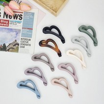 [1+1] 하트 무광 바나나핀 헤어집게핀