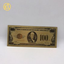 12 5 10 20 50 억 미국 달러 금 지폐 장식 골동품 도금 기념품, 11 USD 100