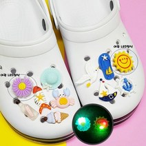 11개) LED 여름 바다 장식 슬리퍼 실내화 신발 장식 신발참 신꾸 바캉스룩