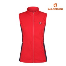 올포유 올포유 여성 넥셔링 배색 집업 베스트 AWVEJ7331-500_G
