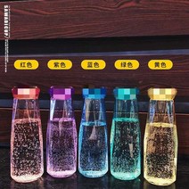 텀블러새로운 다채로운 크리스탈 컵 크리 에이 티브 다이아몬드 유리 텀블러 내열성 맑은 물 차가운 명확한, 01 빨간