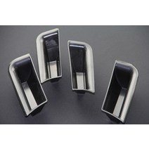 기아 포르테 세라토 2008-2013 자동차 스타일링을위한 4pcs 도어 스토리지 박스 핸들 장갑 팔걸이 상자, 01 Black