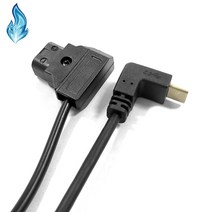카메라 동조기 p-tap d-tap dtap to 조절 직각 usb type-c 케이블 1.8m for gopro hero7 6 5 블랙 hero 2018(339), 없음