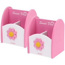 WD205 스위트데이 꽃펜꽂이(3칸), pink, 2개