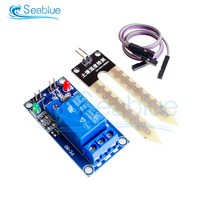 DC 12V 토양 수분 센서 릴레이 제어 모듈 Arduino 용 습도 시작 스위치 자동 급수