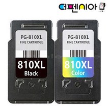 캐논 대용량 PG-810XL CL-811XL 재생잉크 MP237 MP245 MP276 MP287 MP486 MP497 MX328 MX426 IP2770, 1개, PG-810XL 흑백(대용량)