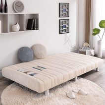 오로라 일체형 원룸 매트리스 침대, 네이비스타