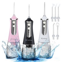 아쿠아픽 구강세정기 세척기 물치실 물양치 치아 치간 세척기, 300ml 흰색