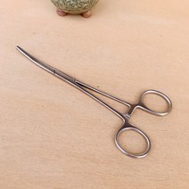 하엽 정리용 가위핀셋/다육이 곡선 핀셋 18cm/ 의료용 켈리 겸자 곡/ 가위 곡선 핀셋 집게, 가위핀셋