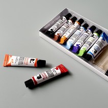 아크릴물감 컬러 12색 세트 유화그리기 미술재료, 12ml