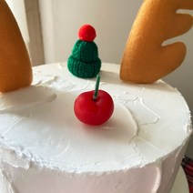 히얼투파티 체리초 3개입 크리스마스 루돌프 코 예쁜 귀여운 홈 파티 초
