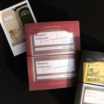 데코포켓 파일 티켓북 비온뒤 다꾸, 다크 레드