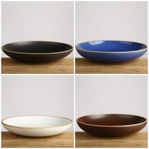 피어몰 이천도자기 담소 샐러드볼 3호 31.8cm 넓은 원형 그릇, 화이트