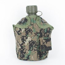 US 미군 수통+수통피 특전픽셀색상 미군수통 수통피 등산 캠핑 물통 BY
