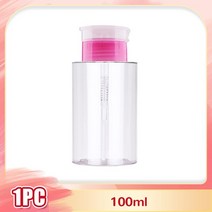 빈 펌프 디스펜서 네일 리필용 병 100/150/200ml 아트 UV 젤 폴리시 리무버 클리너 메이크업 매니큐어 도구, [01] 1PC Pink 100ml