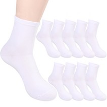 아띠Ahtty 여성용 데일리 프리미엄 무지 중목 양말 10켤레