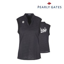 파리게이츠 골프 pearlygatesgolf여성 민소매 티셔츠 P52102TL070_BK, 001, BK