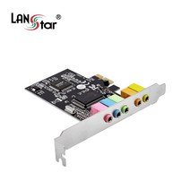 LANstar PCI-Express 5.1채널 사운드카드/LS-EX51CHN/5.1채널 서라운드 사운드 지원/LP 브라켓 포함/A3D/DS3D/Direct-Soun 3D/EAX 사