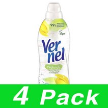 버넬 내추럴 일랑일랑 스위트 그래스 섬유유연제 32Wl Vernel Naturals Ylang 800Ml 4개
