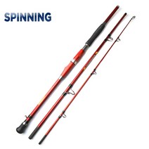 빠른 액션 바다 지깅 주조 1.8m 2.1m 2.4m 3 섹션 탄소 보트 낚싯대 54, 제사