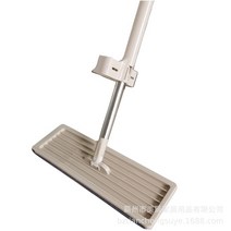 접이식 양동이 플랫 스퀴즈 걸레 핸즈프리 세척 교체 패드 자동 바닥 가정 청소, [09] Khaki Mop, 09 Khaki Mop