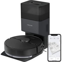 roborock Q7 자동 비움 로봇 청소기 최대 7주 동안 스스로 2700 Pa 흡입 PreciSense 정밀 LiDAR 3D 매핑 Alexa와 함께 작동 딱딱한 바닥 카펫 및, Black