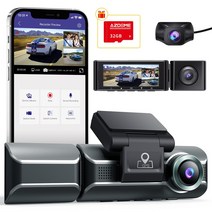 azdome 3 채널 대시 캠 후면 방향 자동차 카메라 4k 1, M550-GPS- 캐빈 -R, CHINA