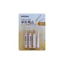 오공 우드픽스 중간색 목재흠집보수용품, 3개