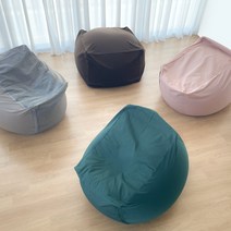 빈백소파 1인용빈백 쿠션소파 덕힙D505, 다크그린