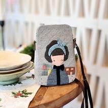 퀼트 가방 완제품 펑키 크로스백 패키지 핸드폰 만들기 미니 메이드 퀼트가 방파