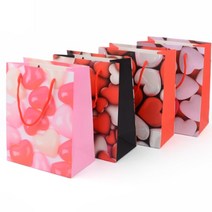 다용도 하트 선물 상자 생일 4주년 사위 쇼핑몰 박스, 작은 레드화이트