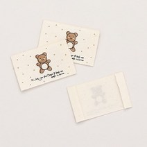 [아씨원단] 85-927 땡땡이 곰돌이 면라벨 Z1
