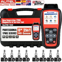 AutelTPMS TS508 키트 센서 8cs 함포 MX서433MHZ/315HHZ 어 전문가용 TPMS 도구 프로그램 서비스, Without Sensors, Spanish