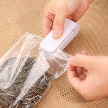 가정용 수동 봉투 열 봉합기 핸드 실러 휴대용 비닐 붙이기 매직 미니 실링기 밀봉기, 1개