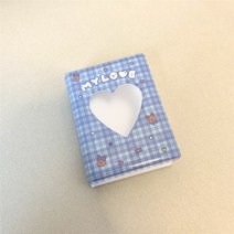 인생네컷앨범 초음파앨범 성장앨범 본식사진 웨딩포토북 귀여운 러브 하트 할로우 인스탁스 앨범 카와이 토끼 미니 사진 3 인치 Kpop 카드 바인더 이름 포토 홀더 40 포켓, [04] 03-Blue Rabbit