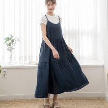 물론 여성용 인견 끈캉캉 뷔스티에 원피스