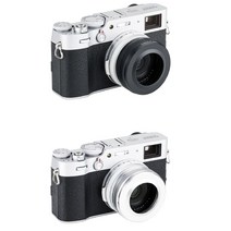 [JJC] 후지X100V X100F X100T X100S 카메라 원형 렌즈 후드 어댑터링, 실버