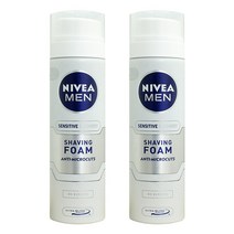 니베아 맨 센서티브 리커버리 쉐이빙 폼 200ml x2개, 단품