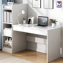 MCOMPANY 책상 컴퓨터 사무용 사이드 테이블 학생 게이밍 조립식 데스크 노트북 탁자 거실 쇼파 침대 식탁 인테리어 사무실 간이 보조 미니 스터디 입식 책장 [마크 책상], 마크 책상