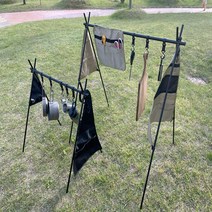 디오피 초경량 인디언 행어 행거 감성 캠핑 오거나이저 수납포켓 후크 5p, 블랙 오거나이저 1+1세트