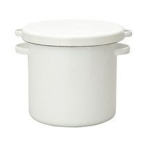 노다호로 라운드 보관용기 18 21 27cm 화이트 WRS, 개, 18cm개