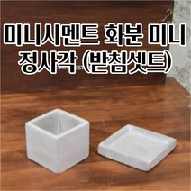 시멘트 미니 화분 6X6X6CM 선인장 다육이 꽃 예쁜 북유럽디자인화분 북유럽풍화분 모던화분