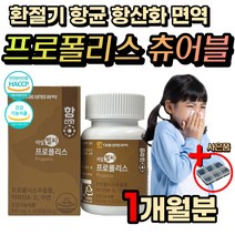 씹어먹는 면역력 높이는 방법 프로폴리스 츄어블 아연 항산화 고함량 플라보노이드 환절기 목 편도 기침 부었을때 카칼 입 안 헐었을때 냄새 구취 제거 비타민 A D 골다공증 예방 홍삼 자일이톨